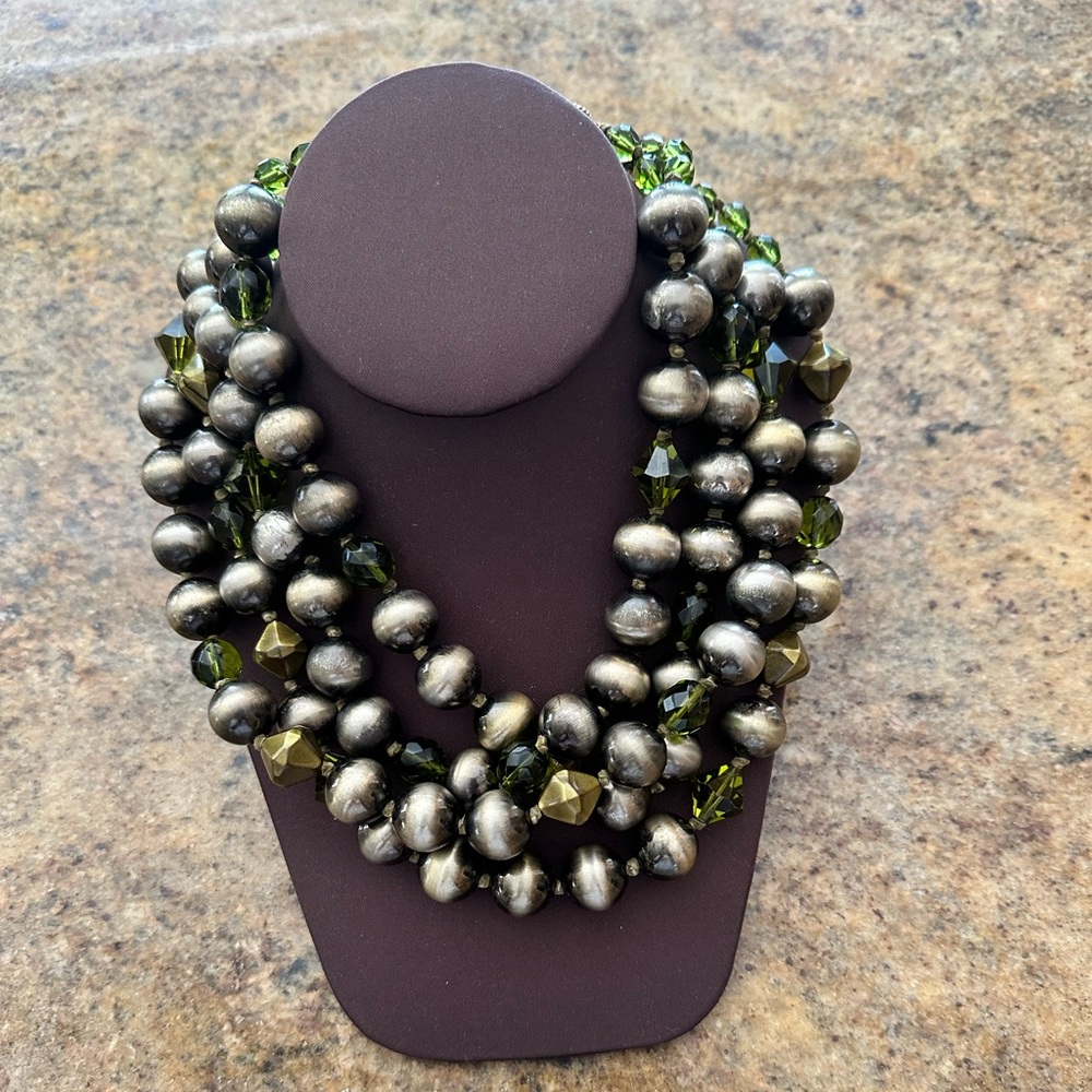 4 Strand Beaded Necklace
